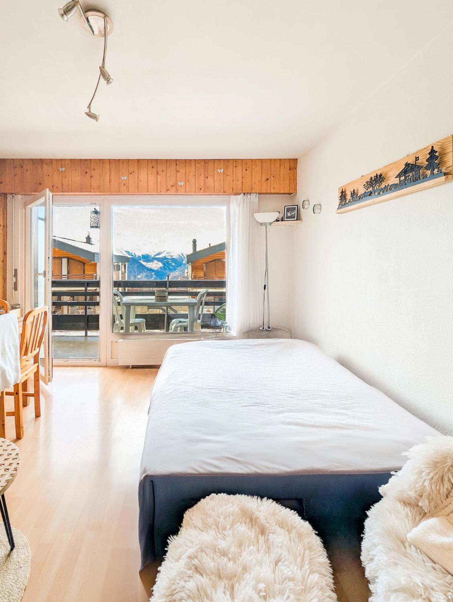Center Of Veysonnaz With A View ! Apartment Bagian luar foto