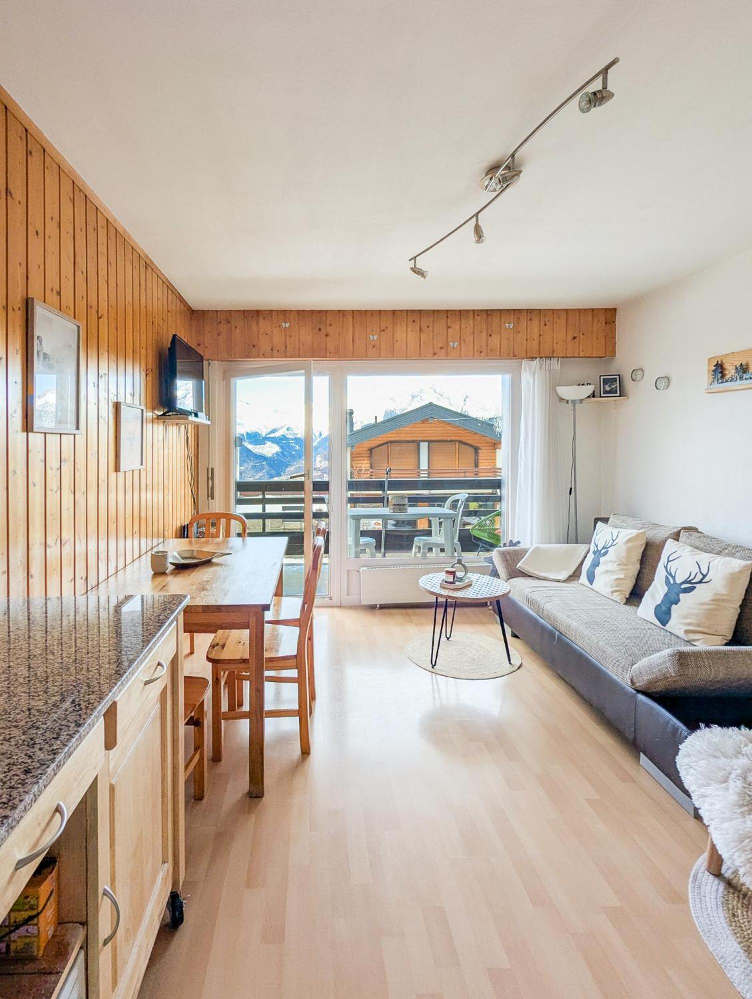 Center Of Veysonnaz With A View ! Apartment Bagian luar foto